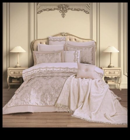Golden Dreams O colecție luxoasă de lenjerie de pat și decorațiuni interioare pentru a vă ridica stilul